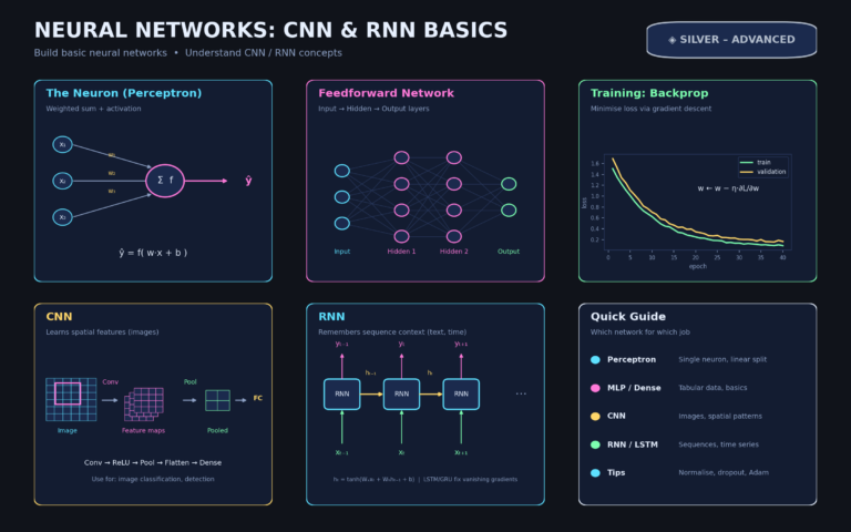 Deep Learning & Neural Networks(Silver – Advanced)
